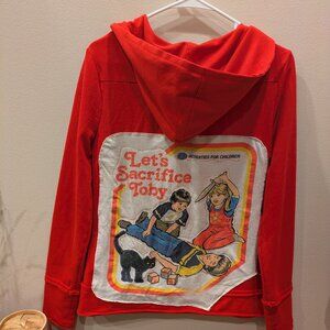 Graphic tee/patched Annabella Hooded button up